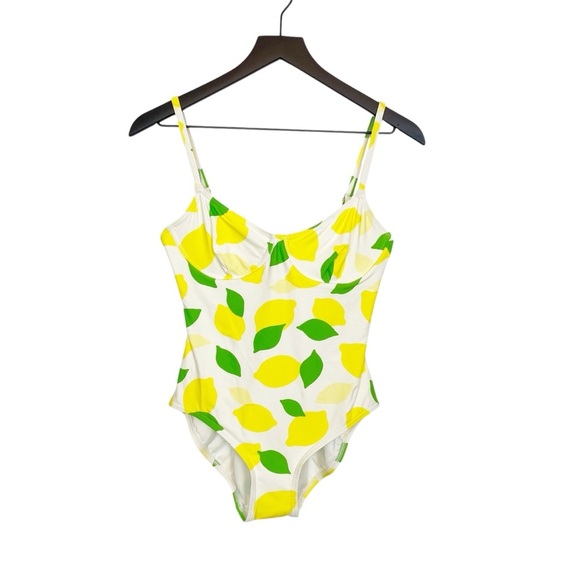 Kate Spade Lemon Print One Piece Swimsuit - Picture 1 of 4